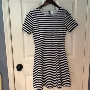 Striped skater dress
